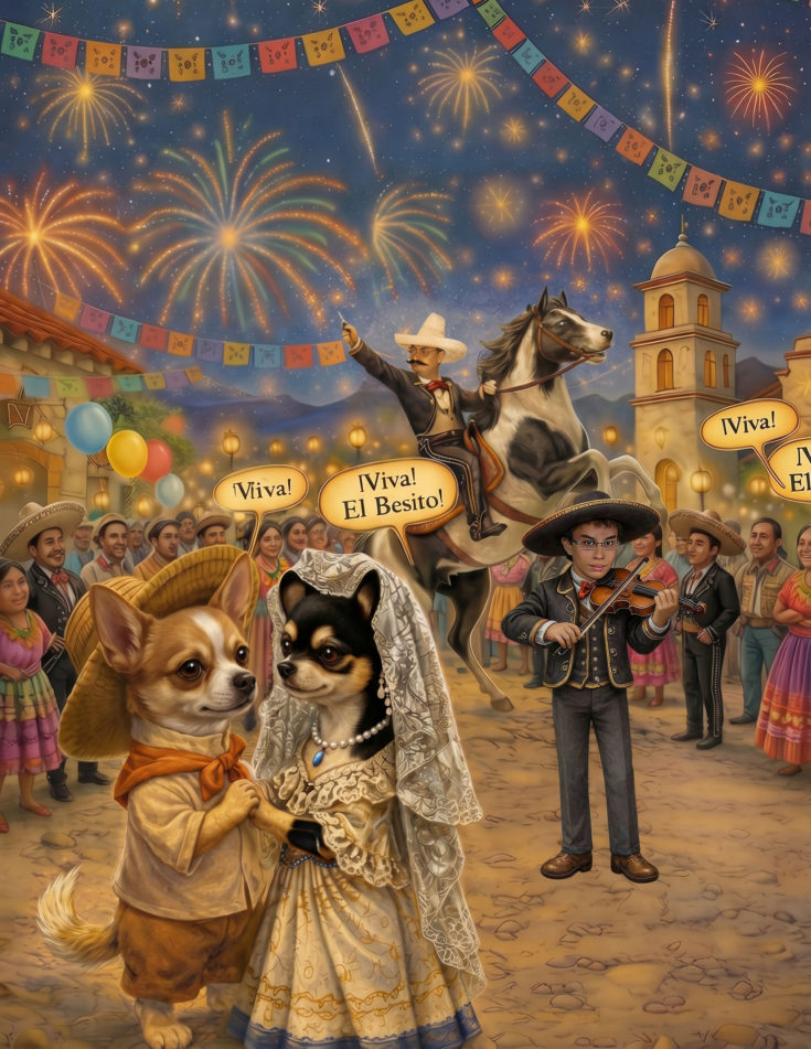 Illustration from The Ballad of El Besito